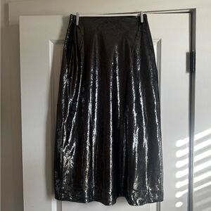 Banana Republic Velvet Shimmer Midi Skirt